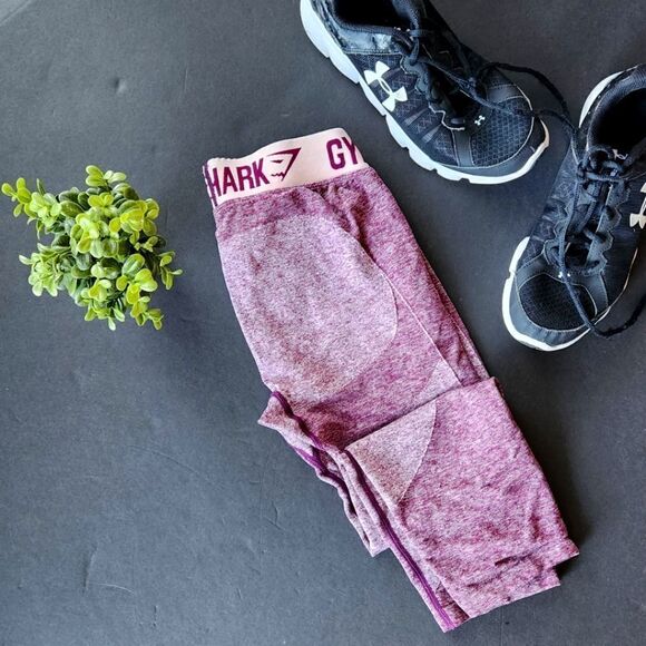 Gymshark Purple Workout Leggings - Picture 1 of 9